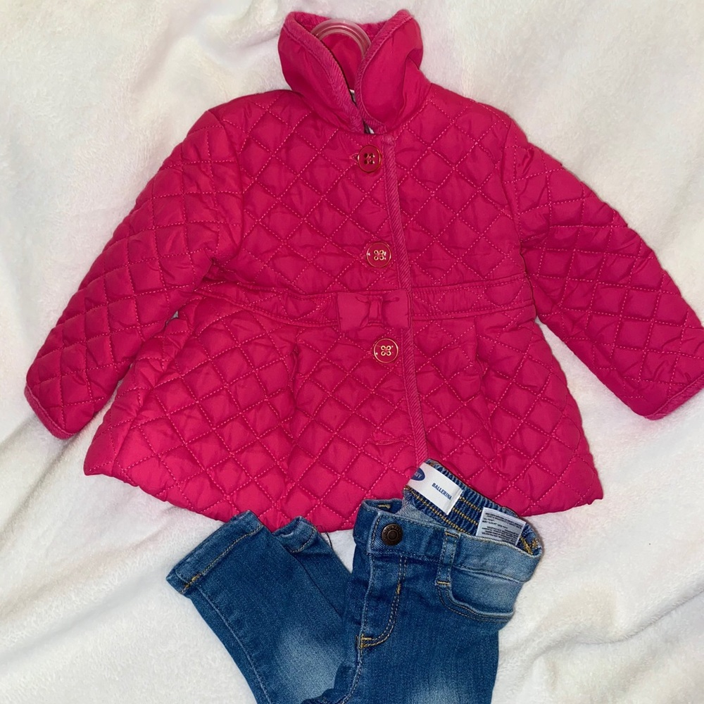 Girl’s Toddler Set Little Me Jacket and Jeans
